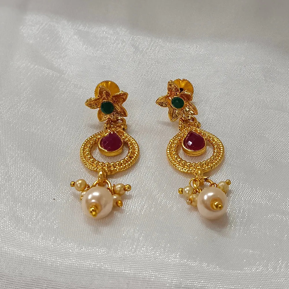 Bhavi Jewels Gold Plated Dangler Earrings