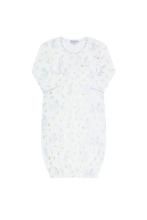 Blue Bunny Print Gown 