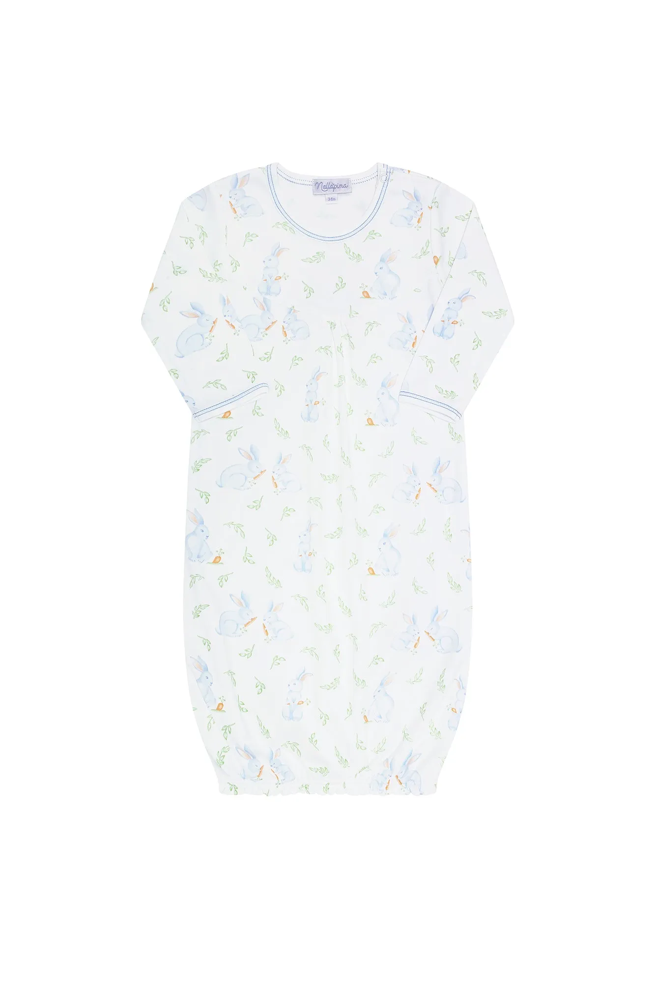 Blue Bunny Print Gown 
