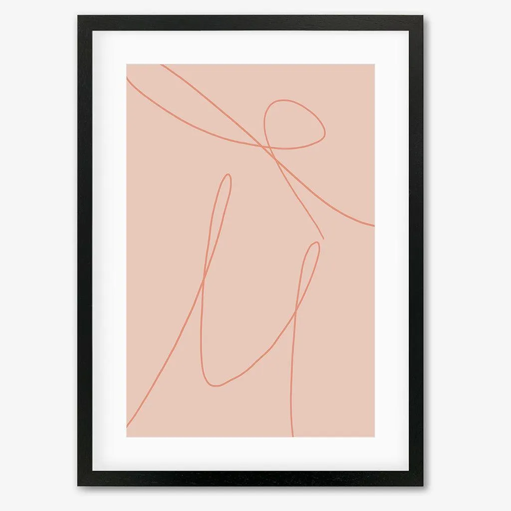 Blush Line Framed Art