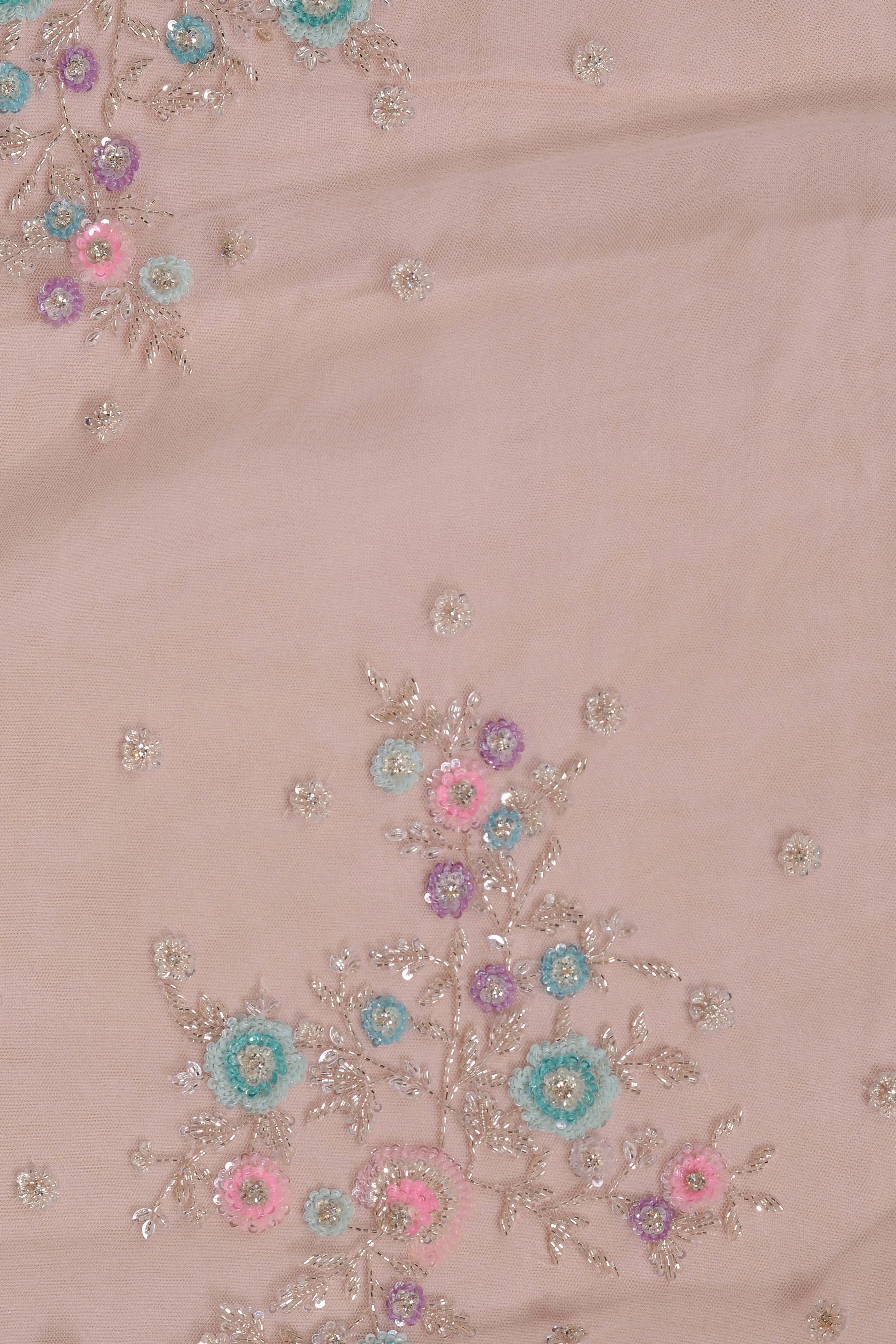 Blush Peach Saree