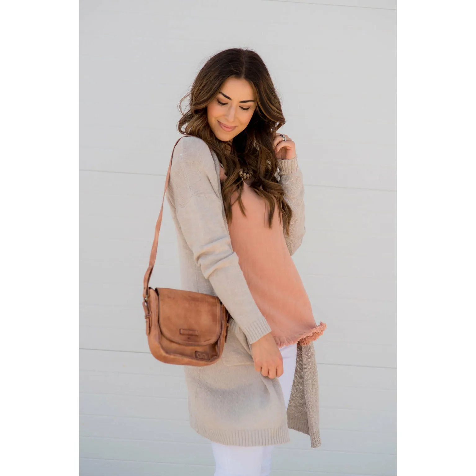 Cheetah Back Fringe Bottom Tee