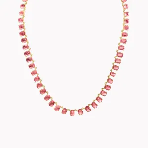 The Lena Peach Tourmaline Necklace
