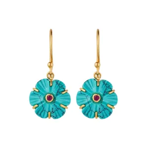 Vama | Asteria Earrings | Metal-Sterling Silver | Stone-Turquoise | Finish-Shiny